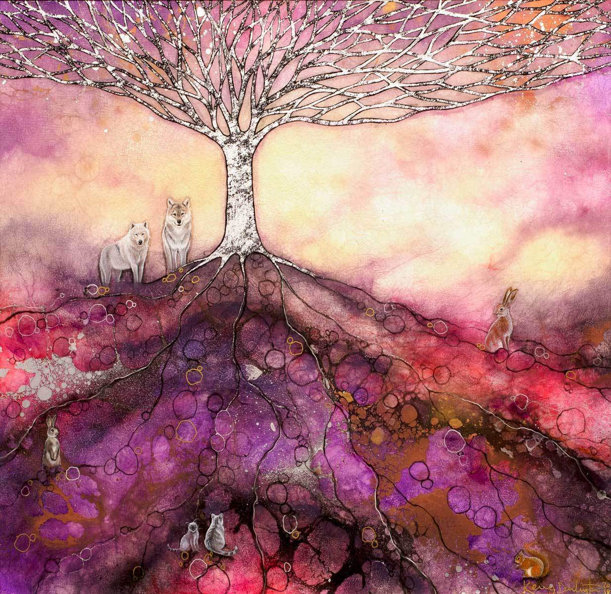 Stardust - Original - SOLD by artist Kerry Darlington - Wyecliffe Galleries