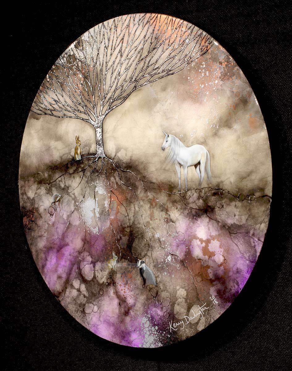 Streams Of Silver - Original - SOLD by artist Kerry Darlington - Wyecliffe Galleries