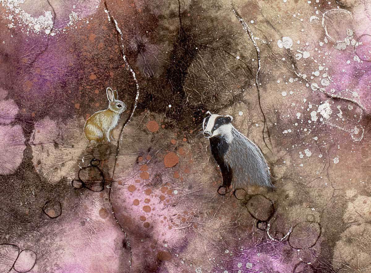 Streams Of Silver - Original - SOLD by artist Kerry Darlington - Wyecliffe Galleries
