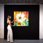 Sunny Flower - Original - SOLD by artist Kerry Darlington - Wyecliffe Galleries