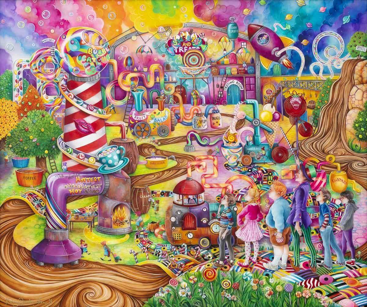 Sweets and Treats - Original - SOLD by artist Kerry Darlington - Wyecliffe Galleries