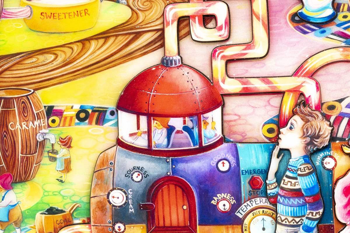 Sweets and Treats - Unique Edition by artist Kerry Darlington - Wyecliffe Galleries