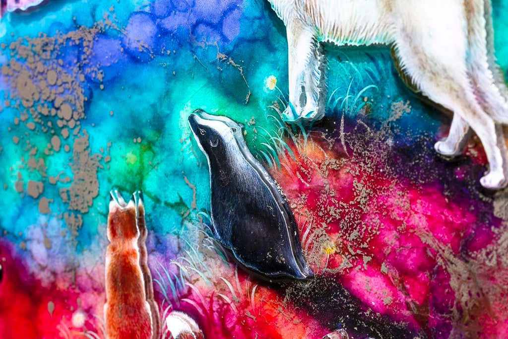 Talking to the Moon - Edition by artist Kerry Darlington - Wyecliffe Galleries