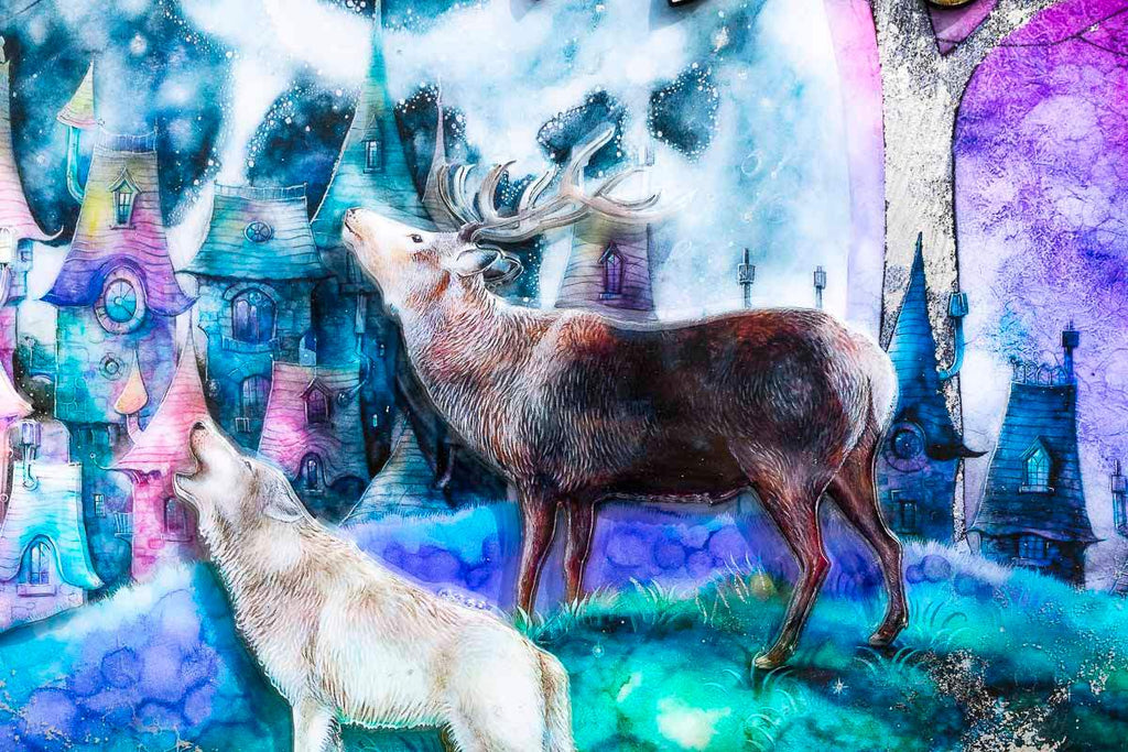 Talking to the Moon - Edition by artist Kerry Darlington - Wyecliffe Galleries