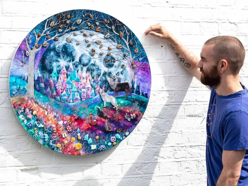 Talking to the Moon - Edition by artist Kerry Darlington - Wyecliffe Galleries