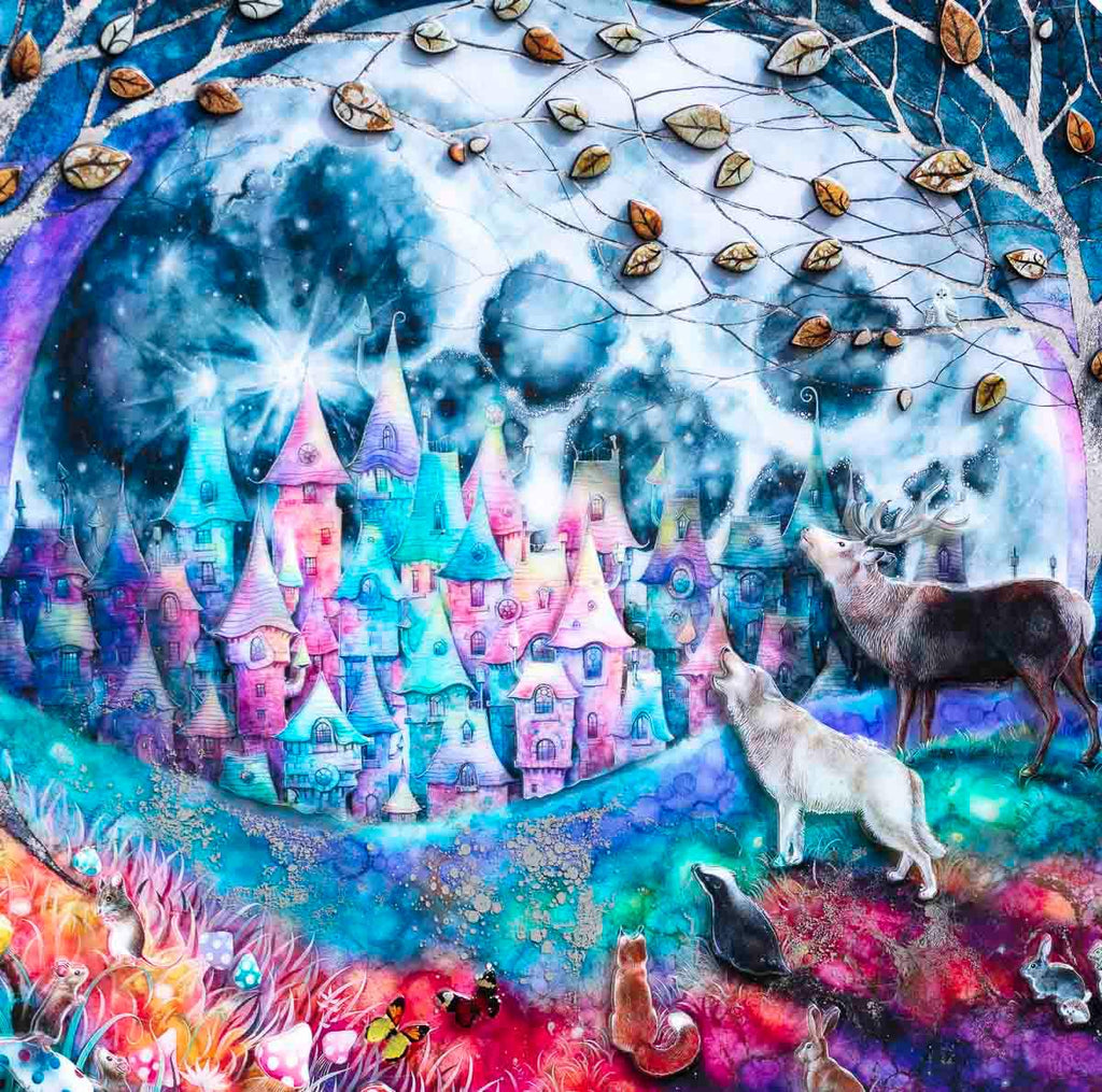 Talking to the Moon - Edition by artist Kerry Darlington - Wyecliffe Galleries