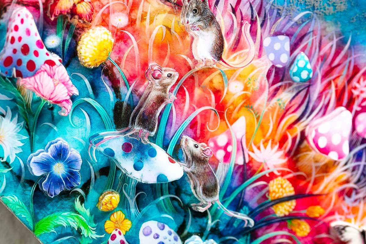 Talking to the Moon - Edition by artist Kerry Darlington - Wyecliffe Galleries