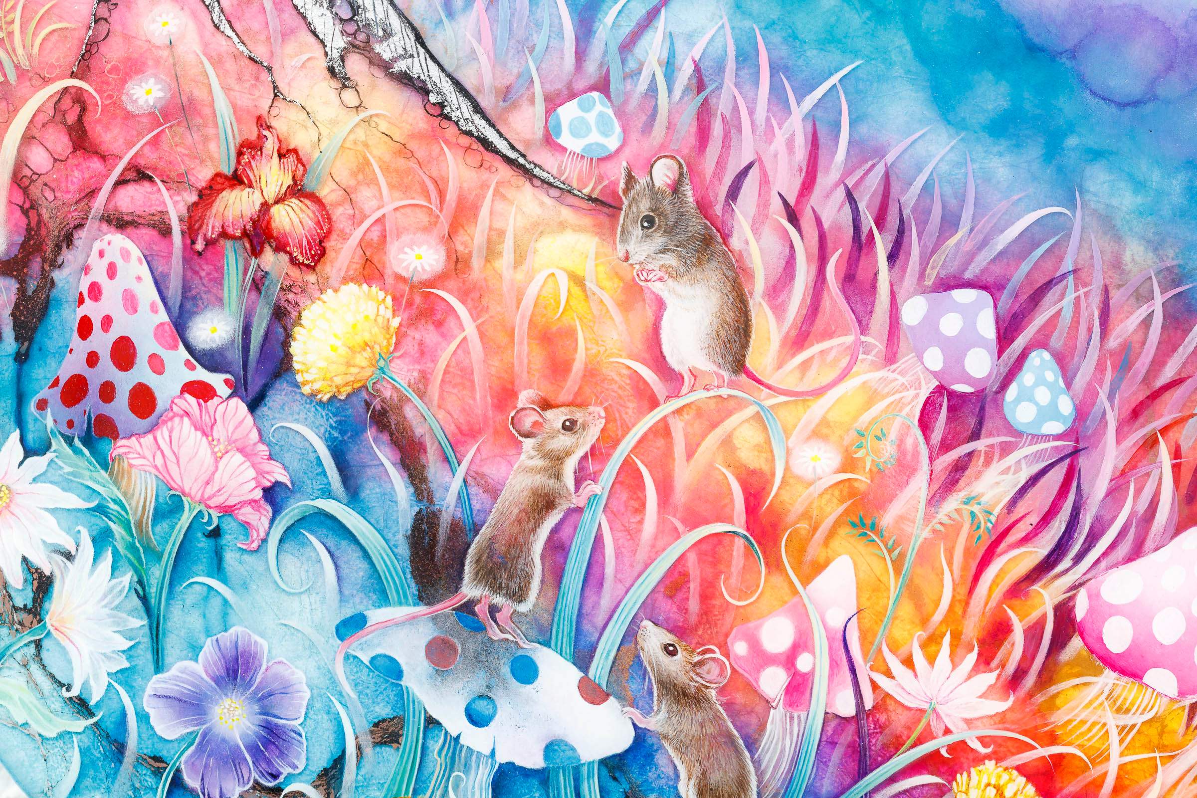 Talking to the Moon - Original - SOLD by artist Kerry Darlington - Wyecliffe Galleries