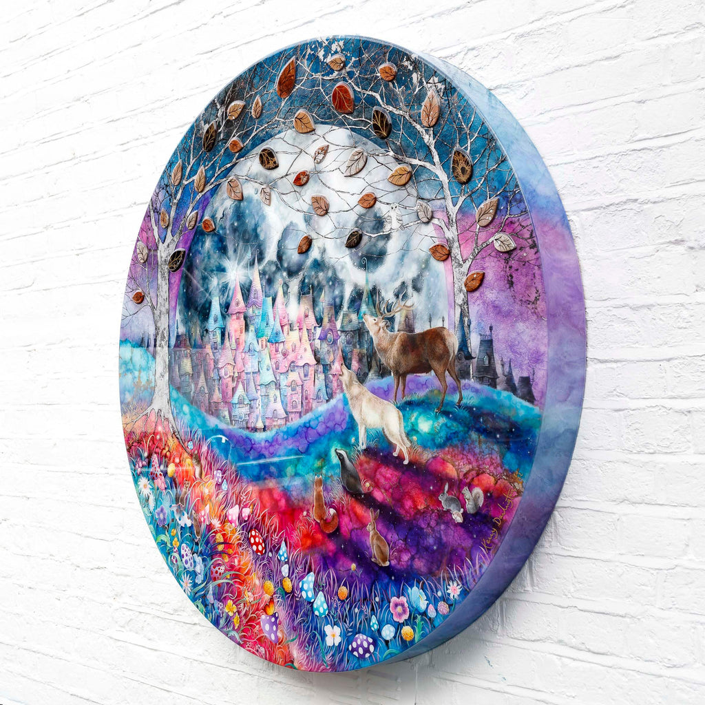 Talking to the Moon - Original - SOLD by artist Kerry Darlington - Wyecliffe Galleries