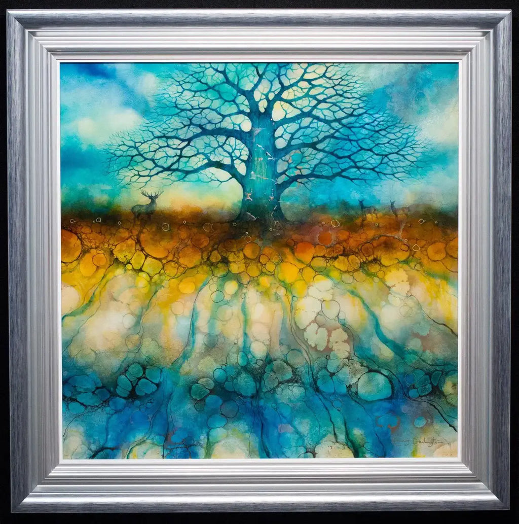 The Black Oak Speaks - Original - SOLD by artist Kerry Darlington - Wyecliffe Galleries