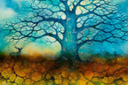 The Black Oak Speaks - Original - SOLD by artist Kerry Darlington - Wyecliffe Galleries