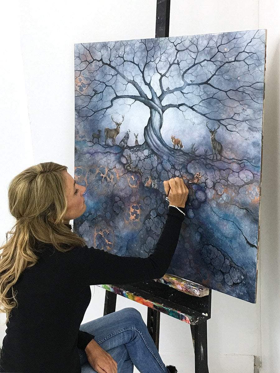 The Call of the Trees - Edition - SOLD by artist Kerry Darlington - Wyecliffe Galleries