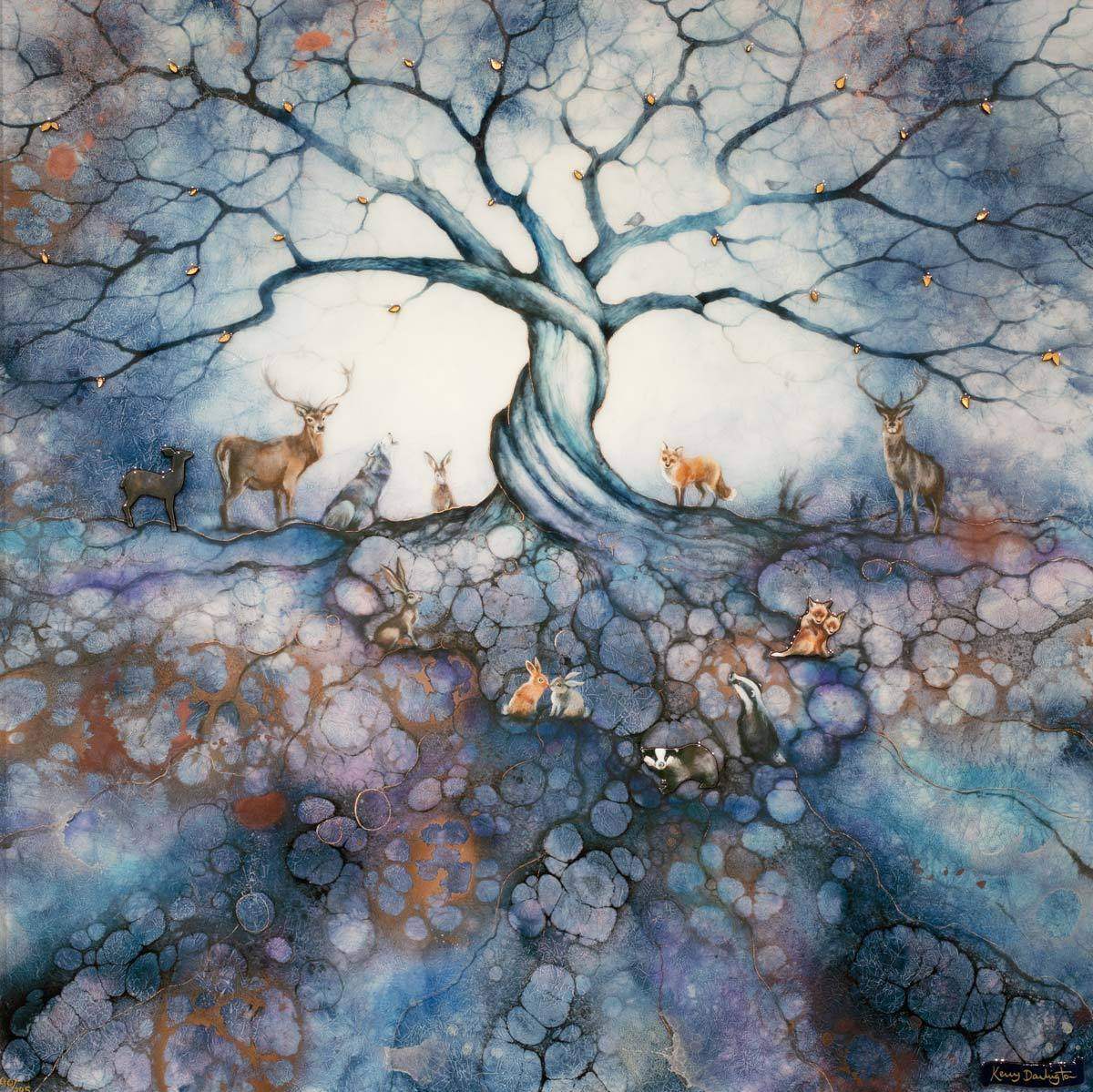 The Call of the Trees - Edition - SOLD by artist Kerry Darlington - Wyecliffe Galleries