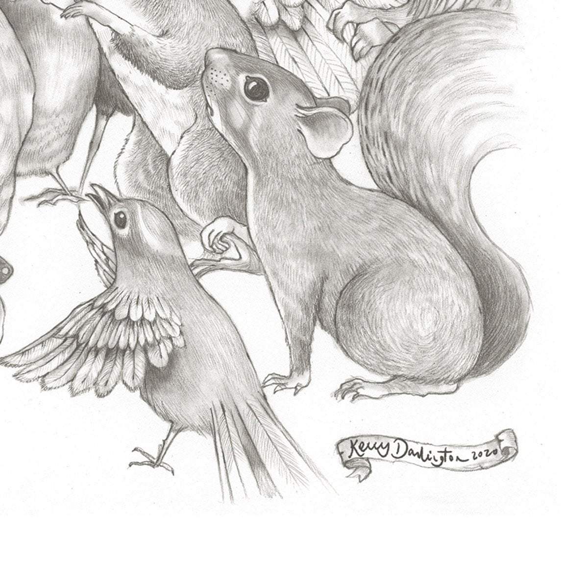 The Caucus-Race and a Long Tale - Original - SOLD by artist Kerry Darlington - Wyecliffe Galleries