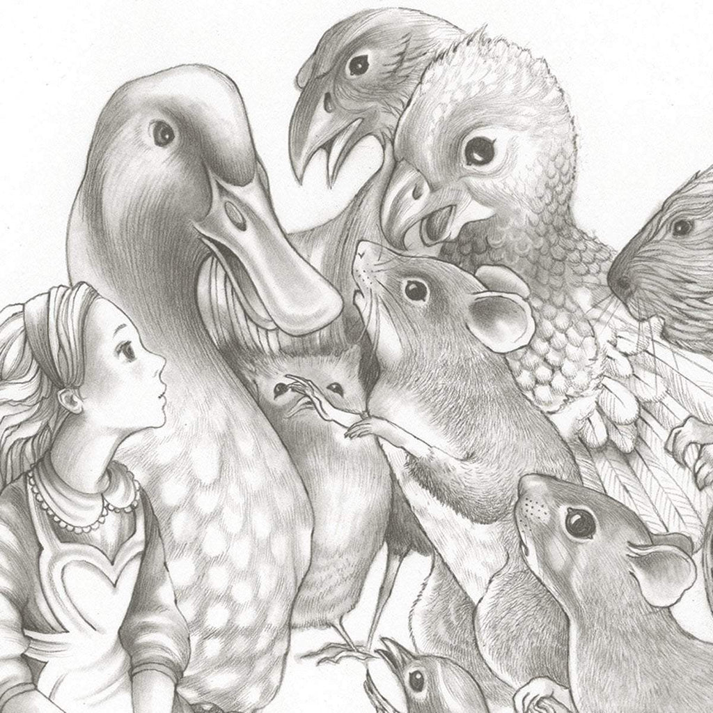 The Caucus-Race and a Long Tale - Original - SOLD by artist Kerry Darlington - Wyecliffe Galleries