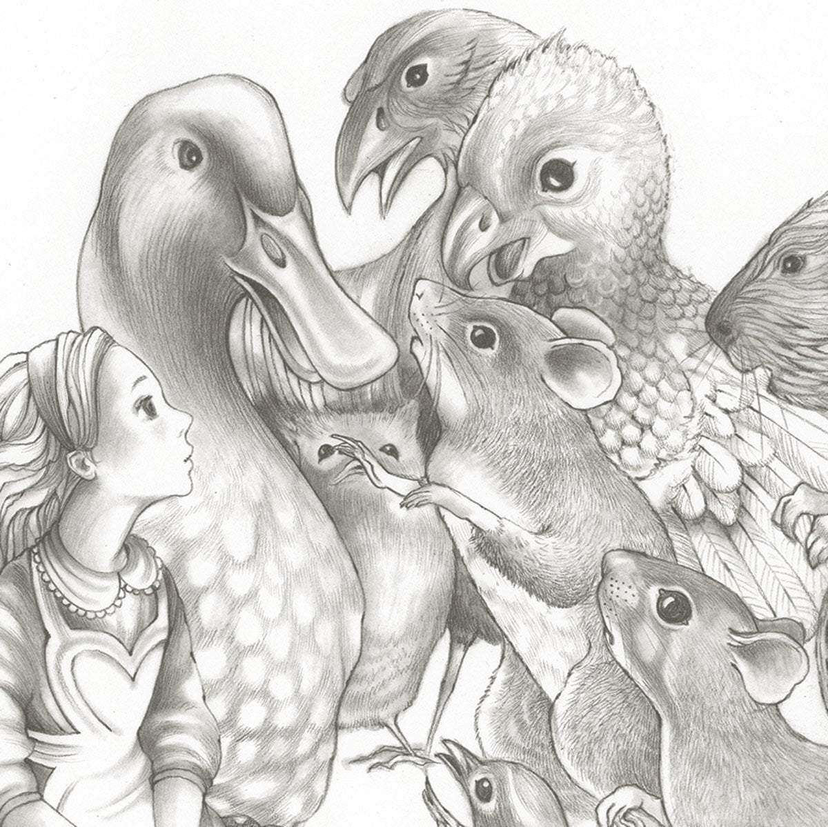 The Caucus-Race and a Long Tale - Original - SOLD by artist Kerry Darlington - Wyecliffe Galleries