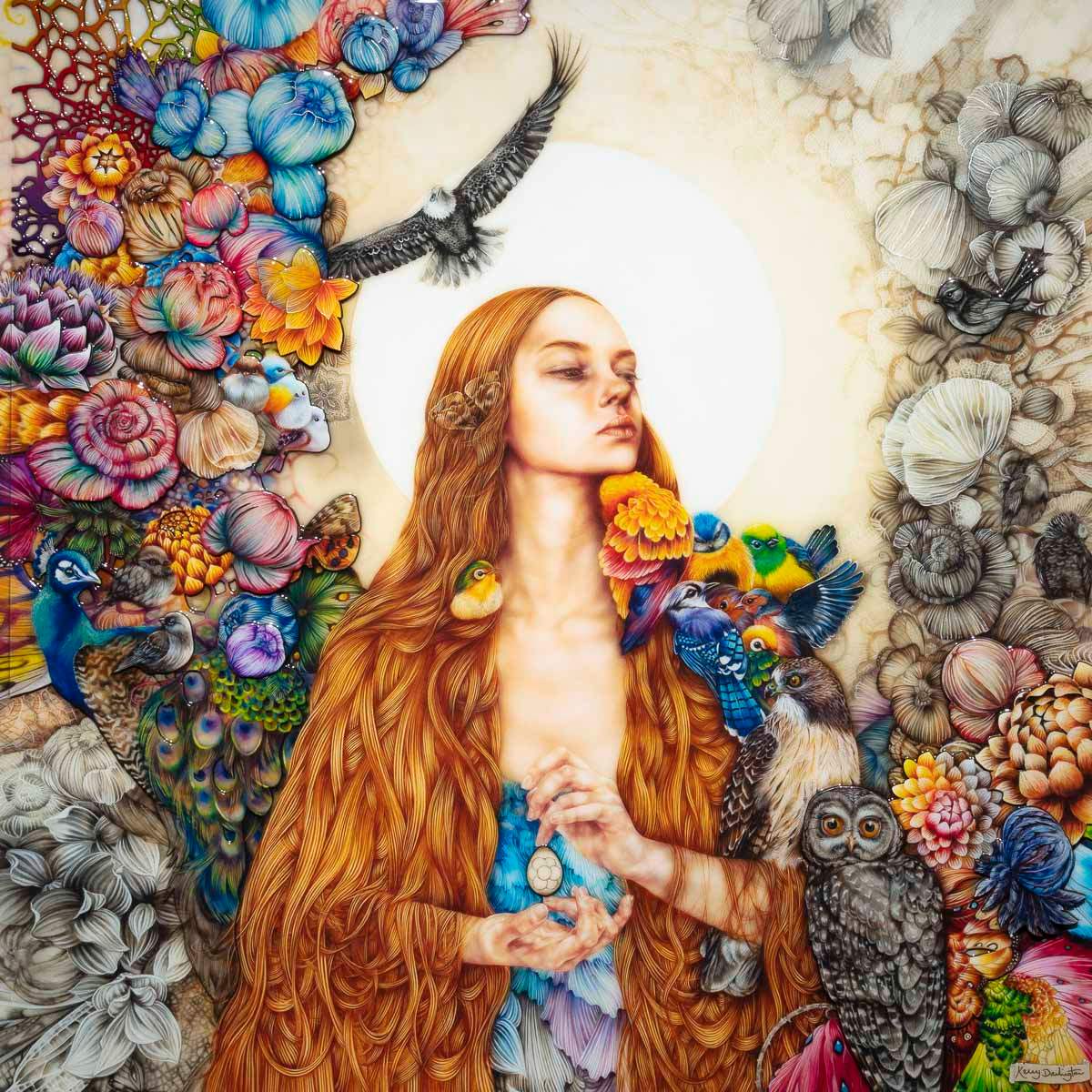The Daughter of Gaia - Deluxe Edition - SOLD by artist Kerry Darlington - Wyecliffe Galleries