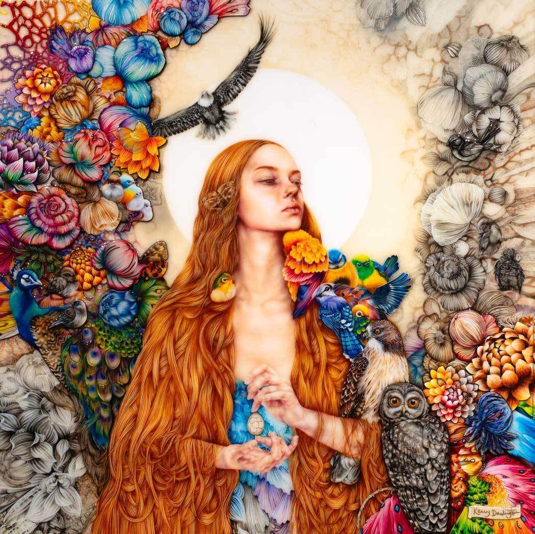 The Daughter of Gaia - Edition - SOLD OUT by artist Kerry Darlington - Wyecliffe Galleries
