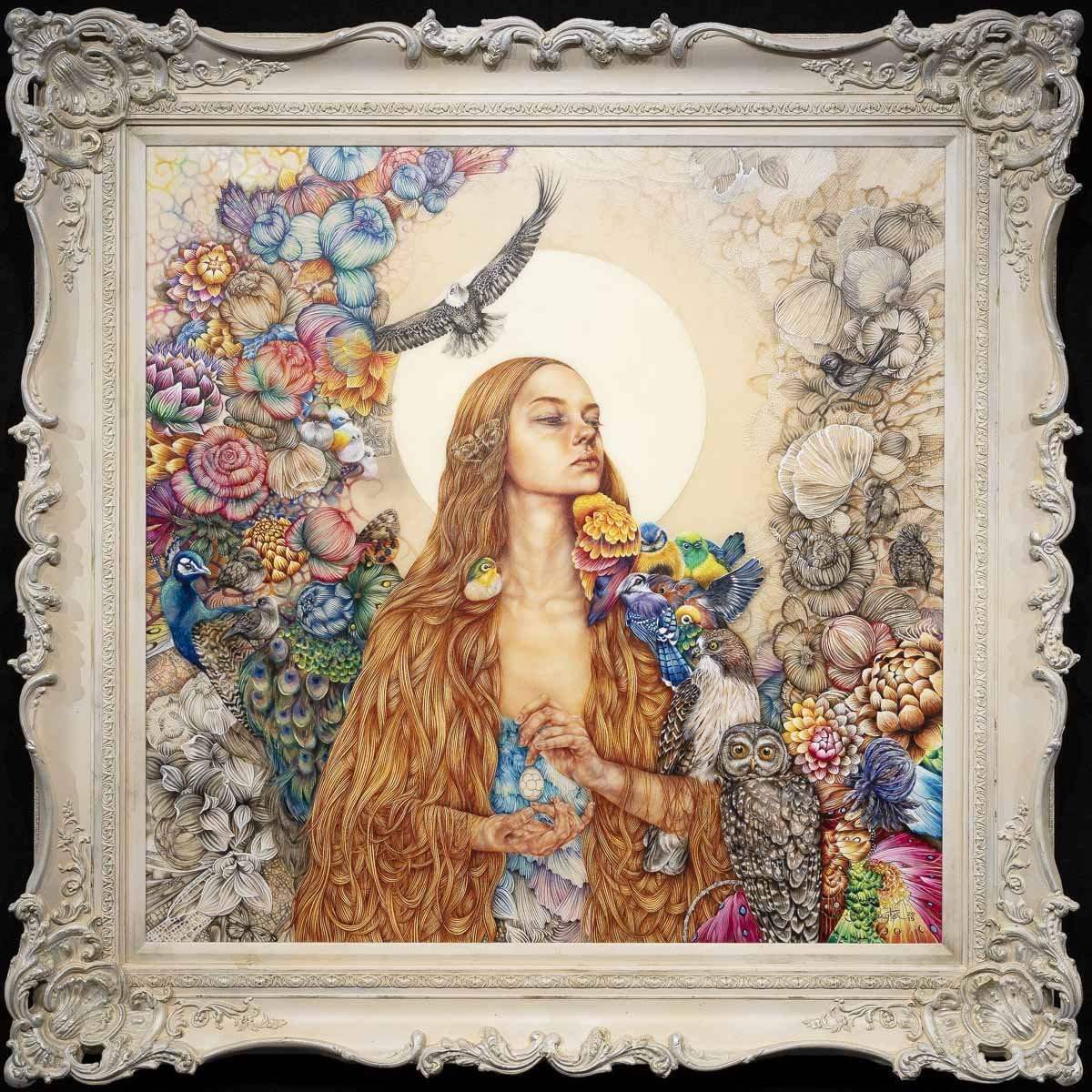 The Daughter of Gaia - Original - SOLD by artist Kerry Darlington - Wyecliffe Galleries