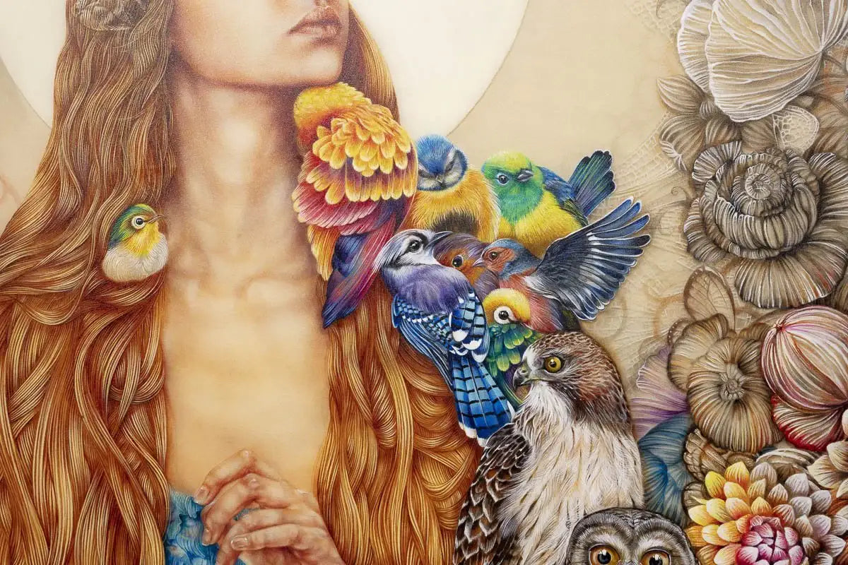The Daughter of Gaia - Original - SOLD by artist Kerry Darlington - Wyecliffe Galleries