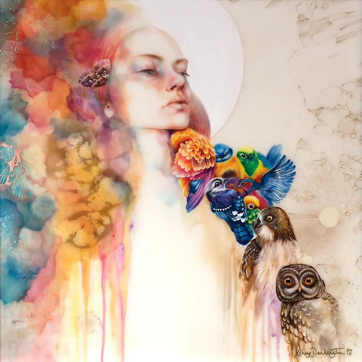 The Daughter of Gaia Study - SOLD by artist Kerry Darlington - Wyecliffe Galleries