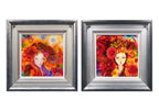 The Flower Girls Set of Two - Editions - SOLD by artist Kerry Darlington - Wyecliffe Galleries