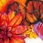 The Flower Girls Set of Two - Editions - SOLD by artist Kerry Darlington - Wyecliffe Galleries