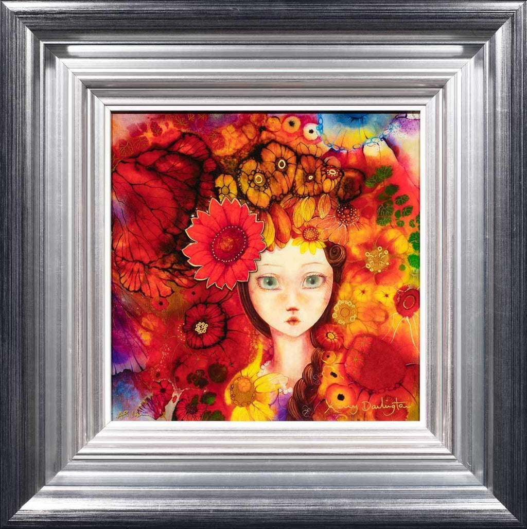 The Flower Girls Set of Two - Editions - SOLD by artist Kerry Darlington - Wyecliffe Galleries