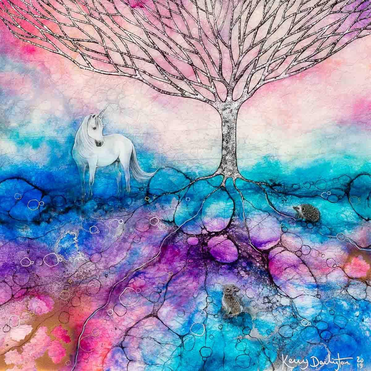 The Gate Keeper - Original - SOLD by artist Kerry Darlington - Wyecliffe Galleries