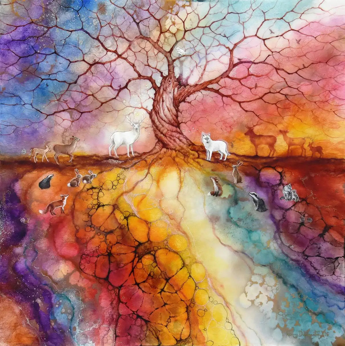 The Guardians - ORIGINAL - SOLD by artist Kerry Darlington - Wyecliffe Galleries