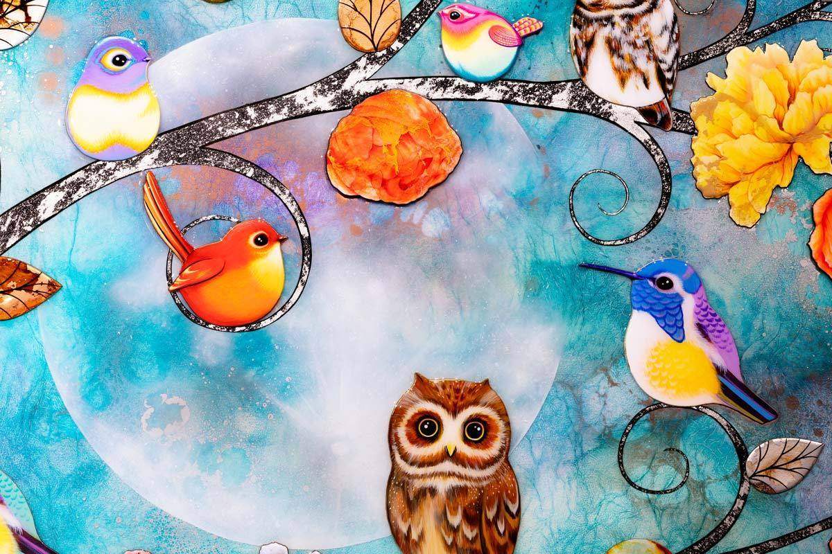 The Kalpa Tree - Original - SOLD by artist Kerry Darlington - Wyecliffe Galleries