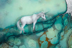 The Last Unicorn Original - SOLD by artist Kerry Darlington - Wyecliffe Galleries