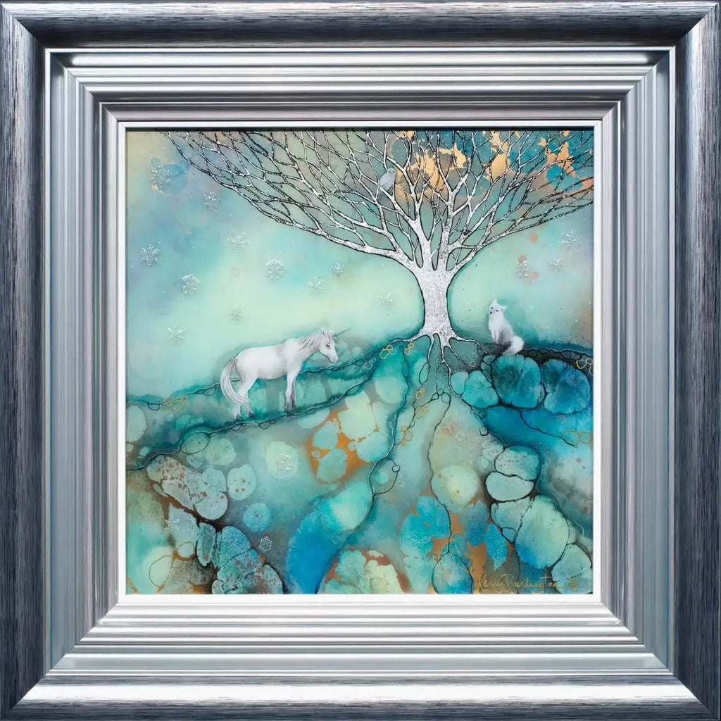 The Last Unicorn Original - SOLD by artist Kerry Darlington - Wyecliffe Galleries