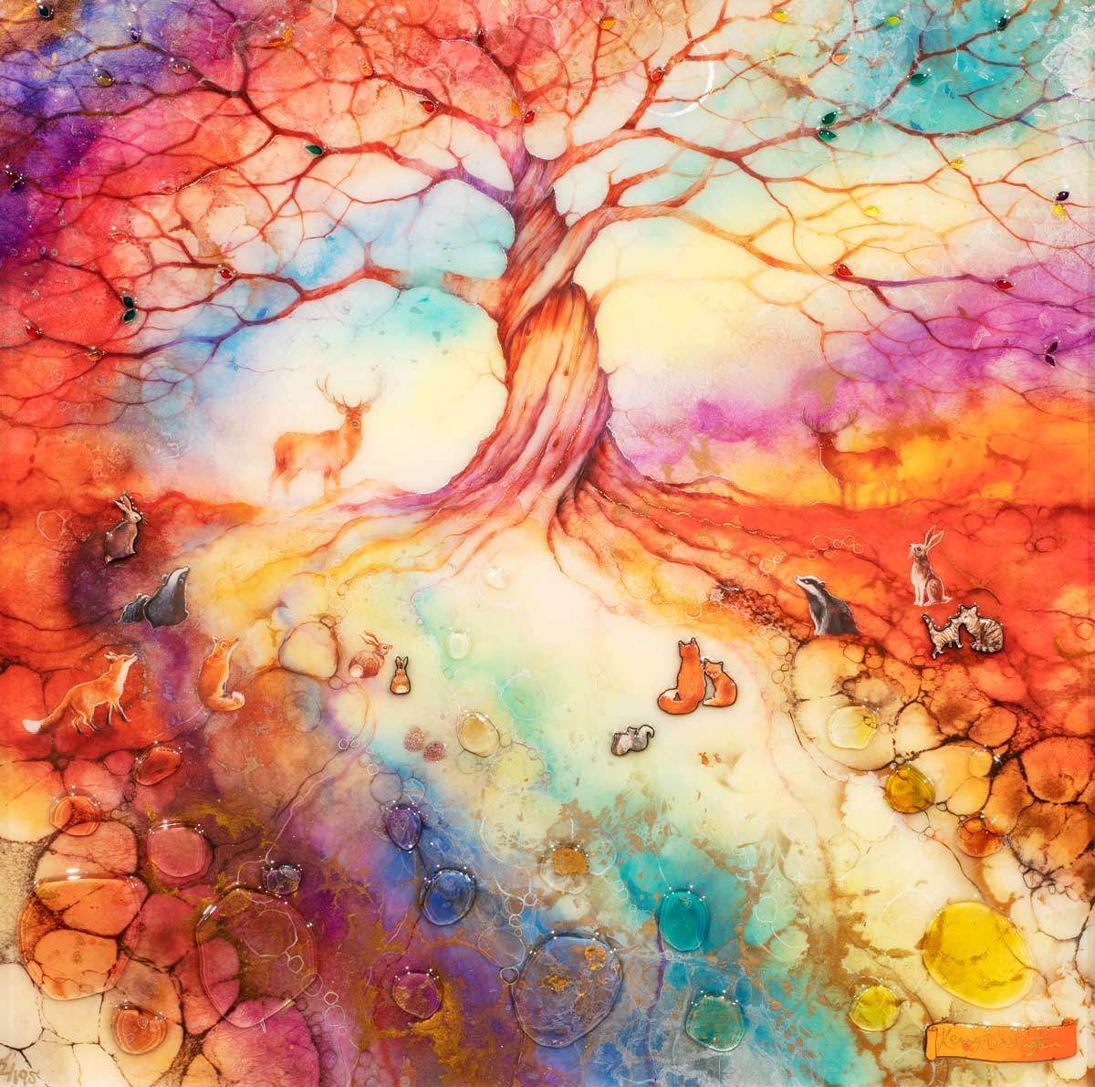 The Messengers - Unique Edition by artist Kerry Darlington - Wyecliffe Galleries