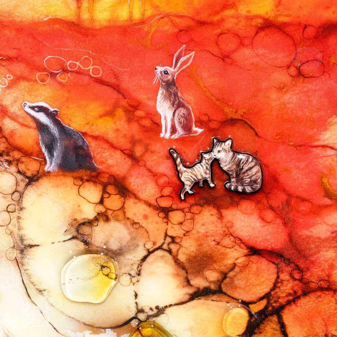 The Messengers - Unique Edition by artist Kerry Darlington - Wyecliffe Galleries