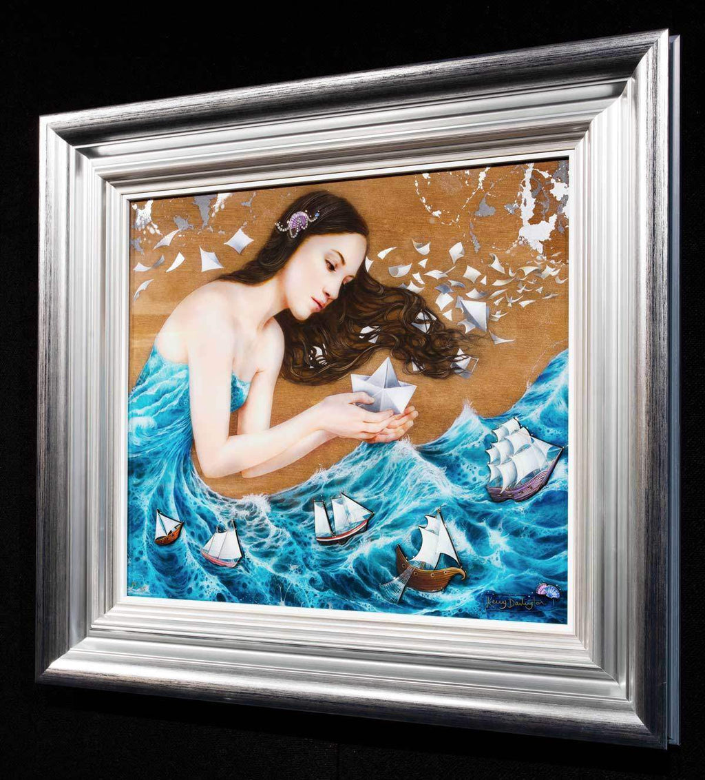 The Paper Boat & Wish Upon a Paper Butterfly - Edition - Matching SET by artist Kerry Darlington - Wyecliffe Galleries