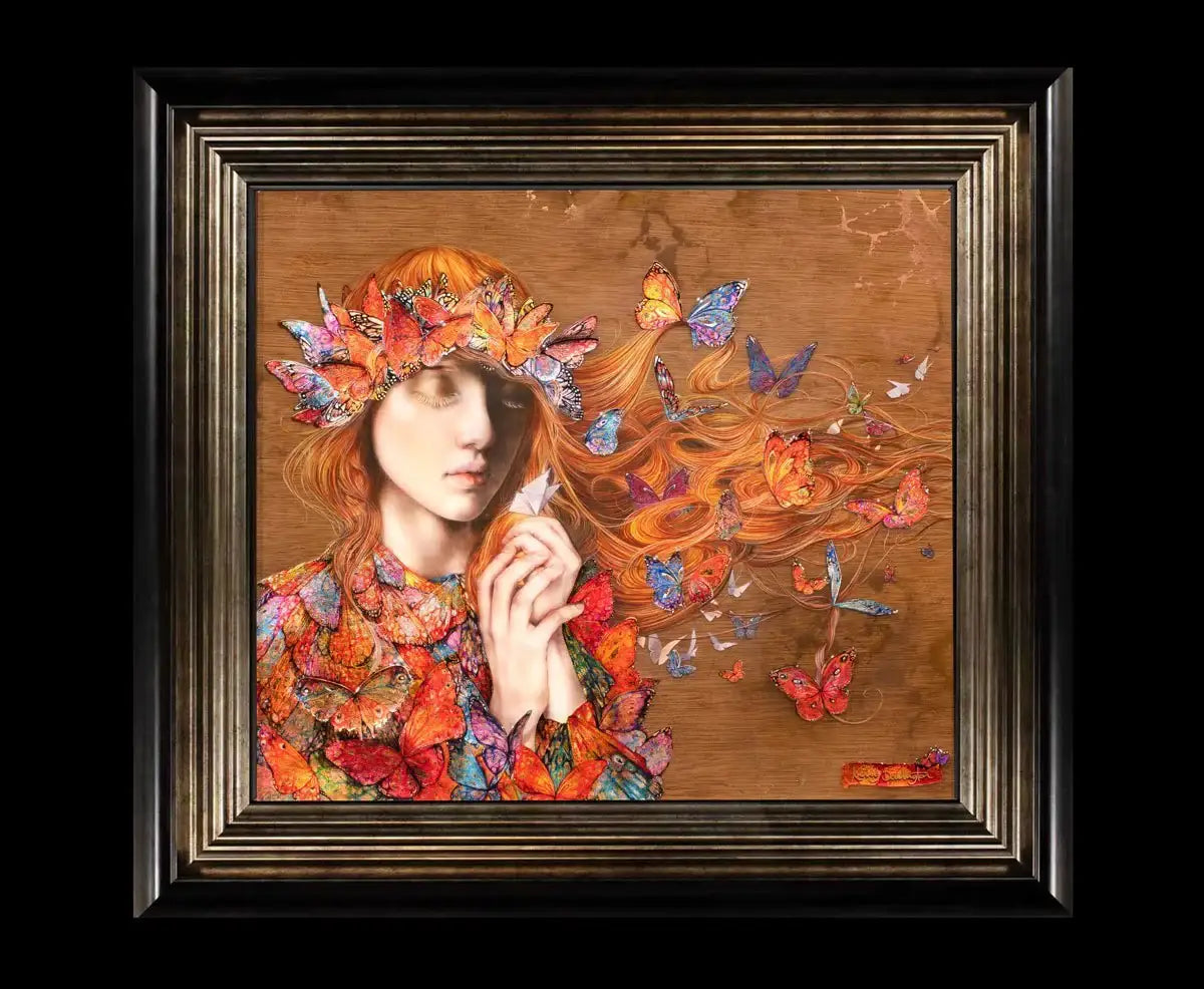 The Paper Boat & Wish Upon a Paper Butterfly - Edition - Matching SET by artist Kerry Darlington - Wyecliffe Galleries