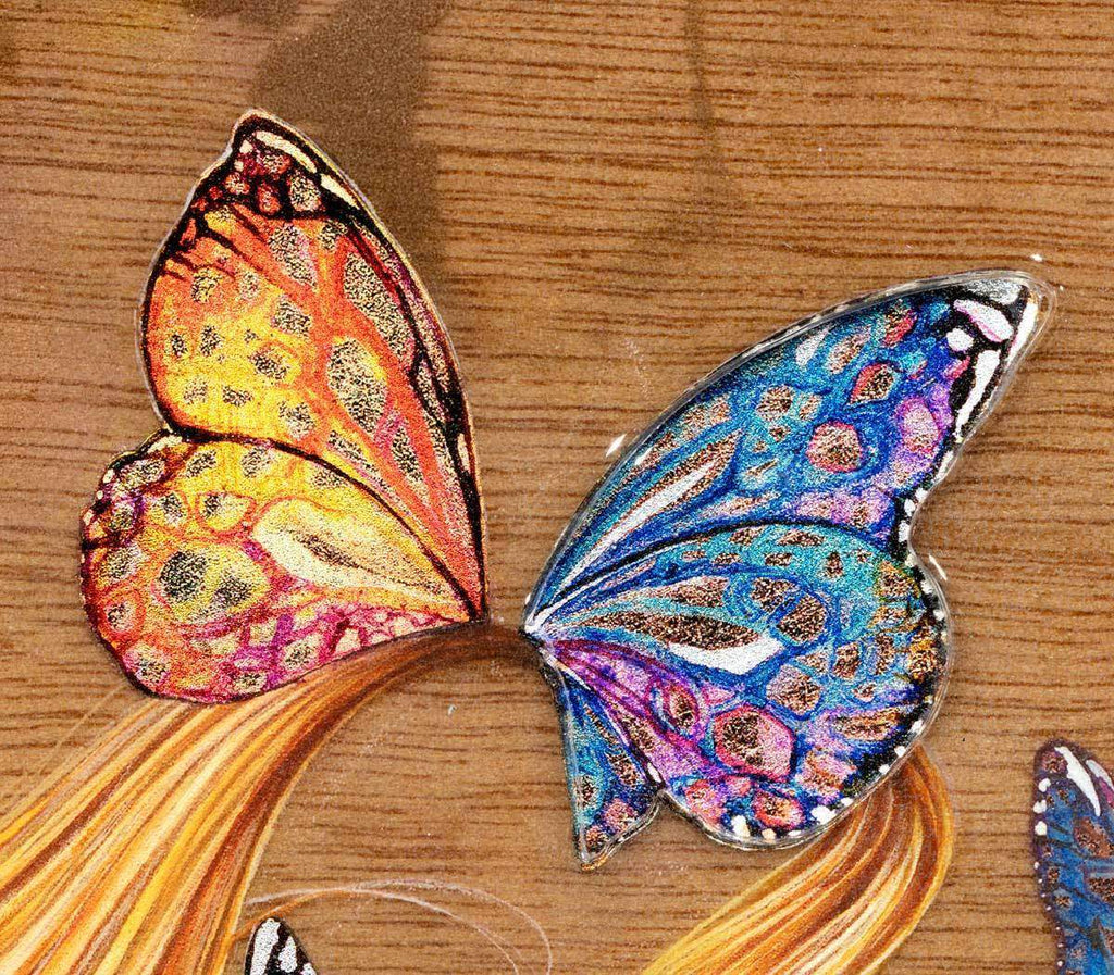 The Paper Boat & Wish Upon a Paper Butterfly - Edition - Matching SET by artist Kerry Darlington - Wyecliffe Galleries