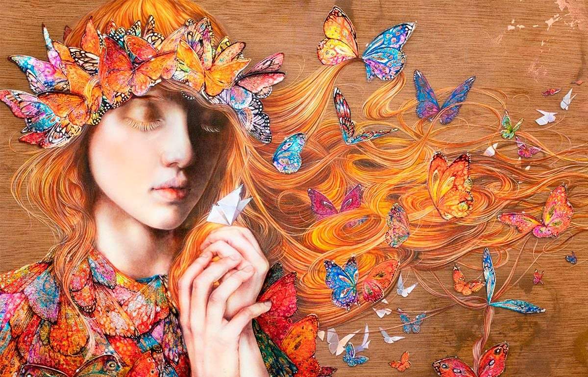 The Paper Boat & Wish Upon a Paper Butterfly - Edition - Matching SET by artist Kerry Darlington - Wyecliffe Galleries