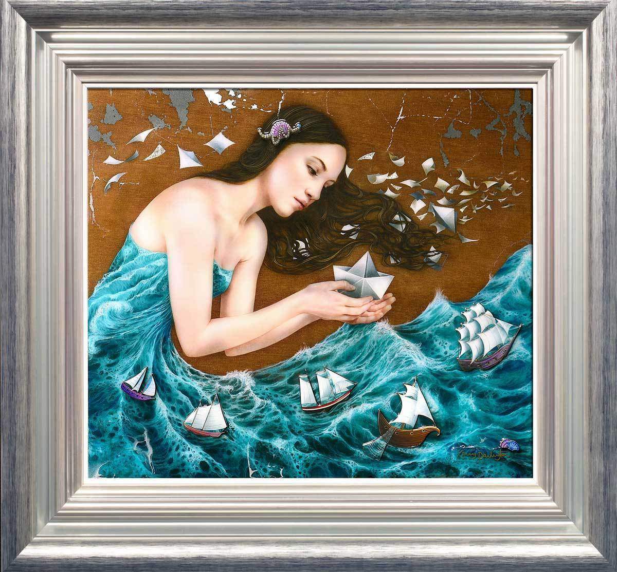 The Paper Boat & Wish Upon a Paper Butterfly - Edition - Matching SET by artist Kerry Darlington - Wyecliffe Galleries