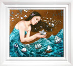 The Paper Boat & Wish Upon a Paper Butterfly - Edition - Matching SET by artist Kerry Darlington - Wyecliffe Galleries