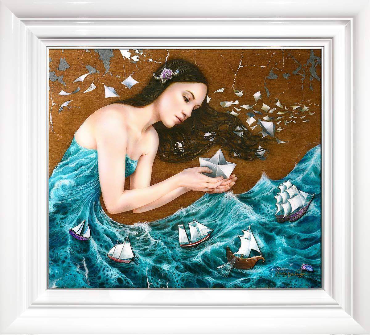 The Paper Boat & Wish Upon a Paper Butterfly - Edition - Matching SET by artist Kerry Darlington - Wyecliffe Galleries