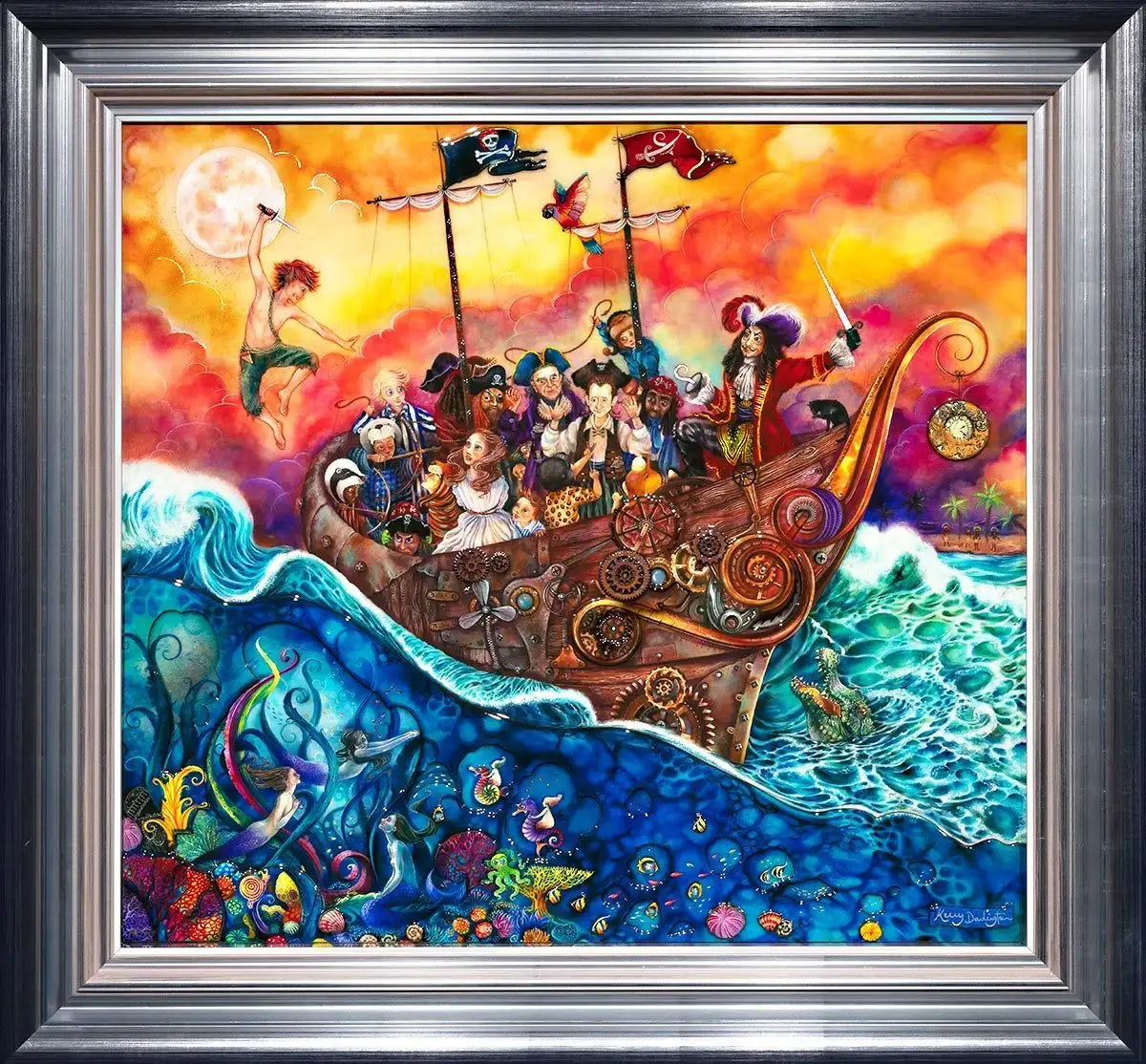 The Pirate Ship - Edition - SOLD OUT by artist Kerry Darlington - Wyecliffe Galleries