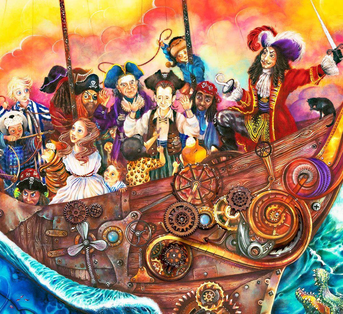 The Pirate Ship - Edition - SOLD OUT by artist Kerry Darlington - Wyecliffe Galleries