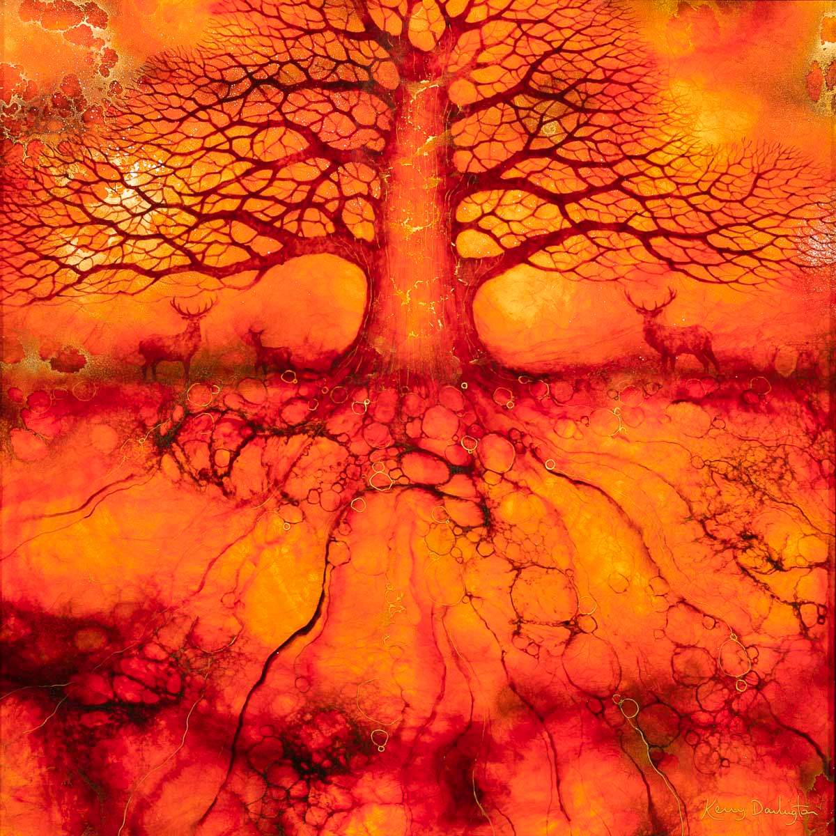 The Silent Energy of Nature - Original - SOLD by artist Kerry Darlington - Wyecliffe Galleries