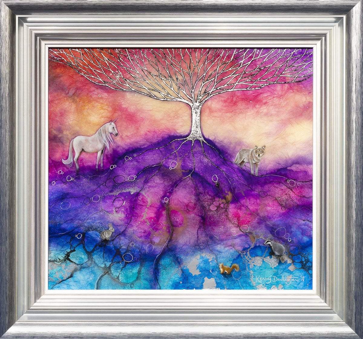 The Universe's Song - Original - SOLD by artist Kerry Darlington - Wyecliffe Galleries