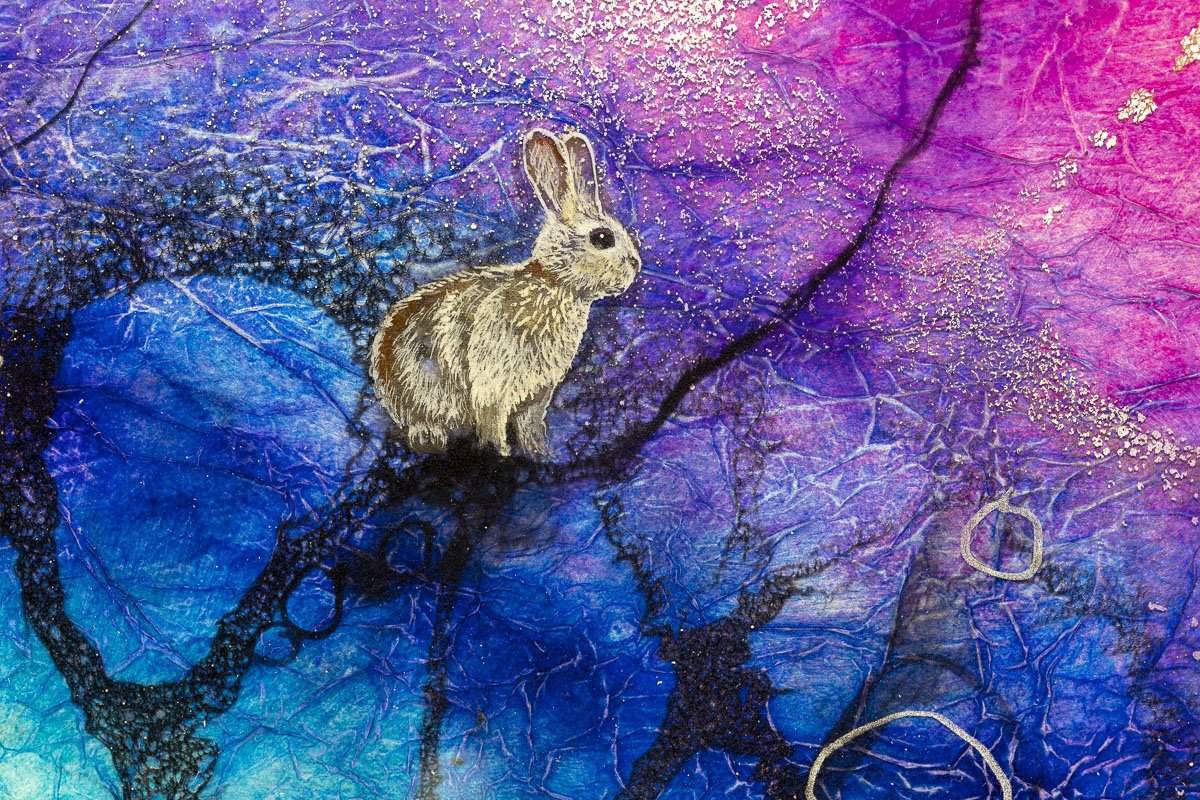 The Universe's Song - Original - SOLD by artist Kerry Darlington - Wyecliffe Galleries