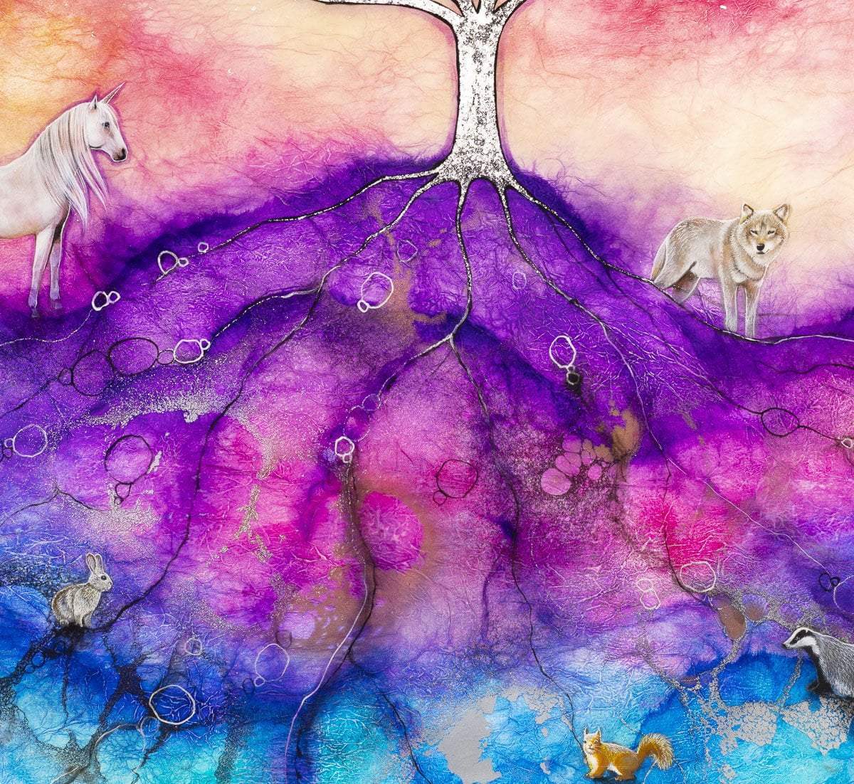 The Universe's Song - Original - SOLD by artist Kerry Darlington - Wyecliffe Galleries