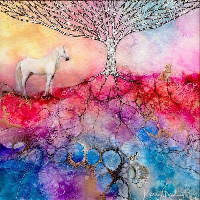 The Voice Of Silence - Original - SOLD by artist Kerry Darlington - Wyecliffe Galleries