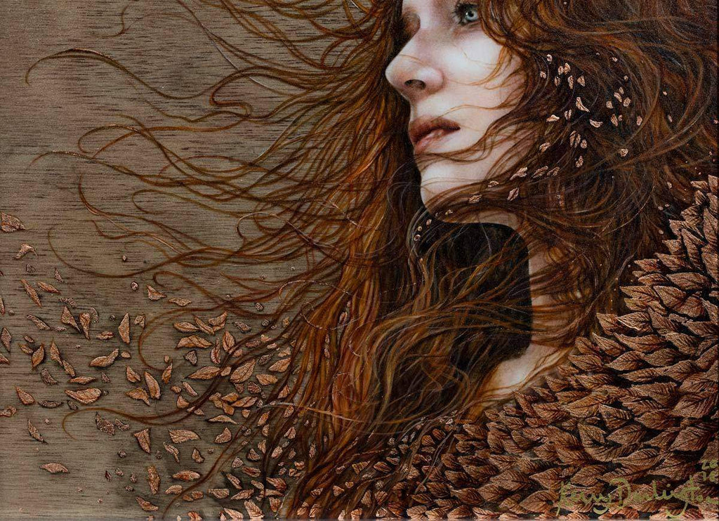 The Wind Remembers Her Voice - Original - SOLD by artist Kerry Darlington - Wyecliffe Galleries